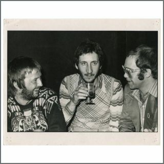 Eric Clapton/pete Townshend/elton John 1974 London Vintage Photograph (uk)