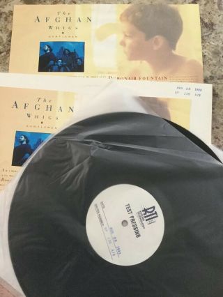 Afghan Whigs Gentlemen Test Pressing 1993 Sub Pop Vinyl Record Rare With Insert