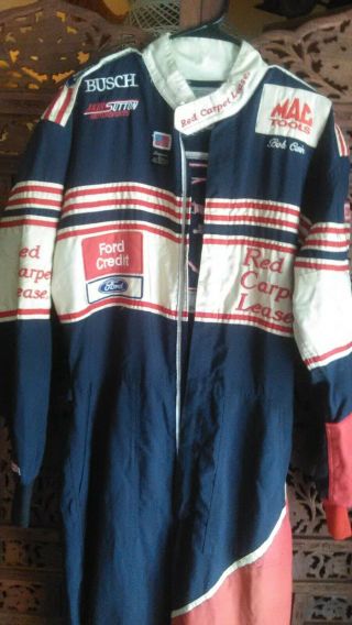 Vintage A/fx Drag Racing Fire Suit Ford Red Carpet Leasing 1967 Cuda Hurri - Cain
