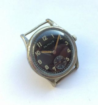 100 Glycine Vintage Watch Dienstuhr " Dh " Militäruhr Aus Der Zeit Ww 2