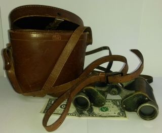 Vintage Carl Zeiss Jena TELACT binoculars 8 X German S/N 189868 2