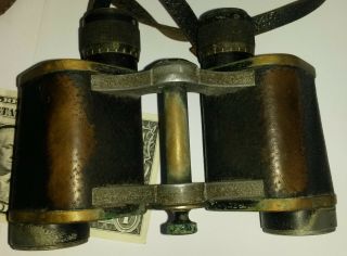 Vintage Carl Zeiss Jena TELACT binoculars 8 X German S/N 189868 6