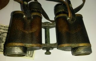 Vintage Carl Zeiss Jena TELACT binoculars 8 X German S/N 189868 7