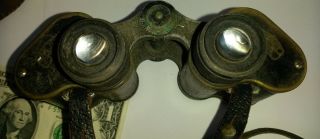 Vintage Carl Zeiss Jena TELACT binoculars 8 X German S/N 189868 8