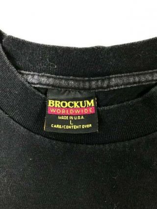 Vtg 1994 Rolling Stones Promo T Shirt RARE L Large Brockum Black Short Sleeve 5