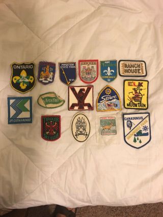 Vintage Ski Patches 15 Total Usa & Canada Ski Club