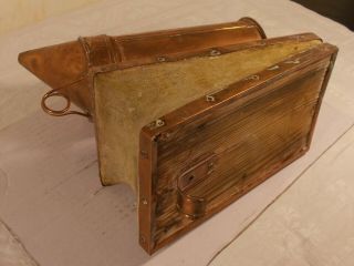 SWEDISH ANTIQUE / VINTAGE COPPER BEE HIVE BELLOWS SMOKER BEEKEEPING TOOL 5