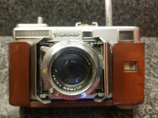 Vintage Voigtlander Prominent Camera Ultron 1:2/50 Syncro Compur 35mm In Case