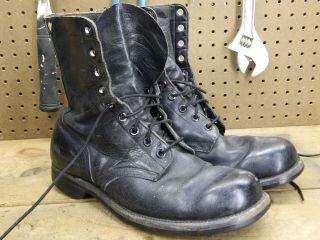 1966 Unknown Brand Military Boots / Us Men Size: 11 R / / Made In Usa