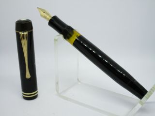 Vintage Montblanc 334 1/2 Pistonfiller Fountain Pen Flexy 14ct Ob Nib