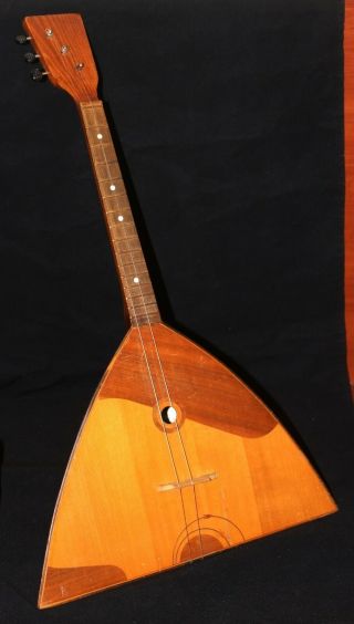 Vintage Space Balalaika 3 String Wooden Guitar Vintage Musical Instrument Retro