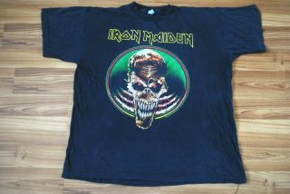 Vintage Iron Maiden Fear Of The Dark World Tour Concert 1992 Shirt Rare Size Xl