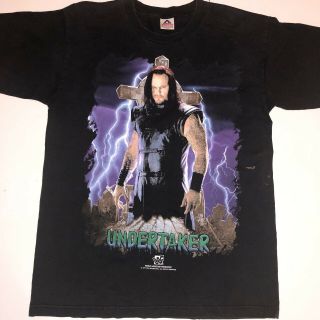 Undertaker Graveyard Graphic Wwf Wwe Vintage T Shirt Size Large 90’s