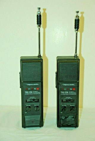 Vintage Pair Realistic Trc - 214 Walkie Talkies (stranger Things) 1980’s