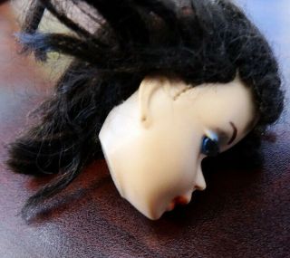 RARE Vintage Brunette 3 Ponytail Barbie Doll head w/Blue Eyeliner Needs 1DAY 3