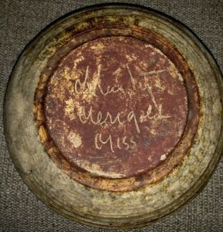 Vintage Mccarty Pottery Merigold Signed 5” Bowl