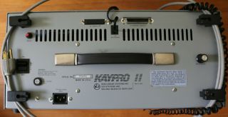 Vintage portable KAYPRO II Computer w/ power cord and keyboard cable,  Circa 1982 3