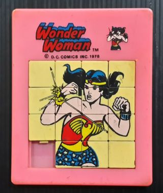 1978 Vintage Dc Comics Wonder Woman Kid Game Toy Mega Rare