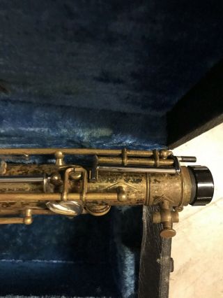 Vintage Buescher Aristocrat Tenor Saxophone missing neck 11