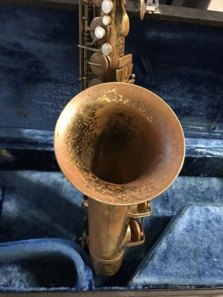 Vintage Buescher Aristocrat Tenor Saxophone missing neck 2