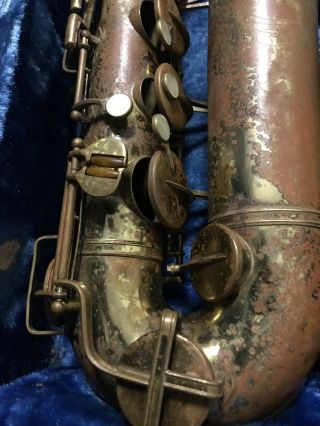 Vintage Buescher Aristocrat Tenor Saxophone missing neck 5