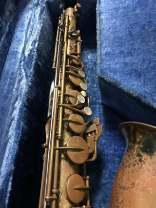 Vintage Buescher Aristocrat Tenor Saxophone missing neck 6