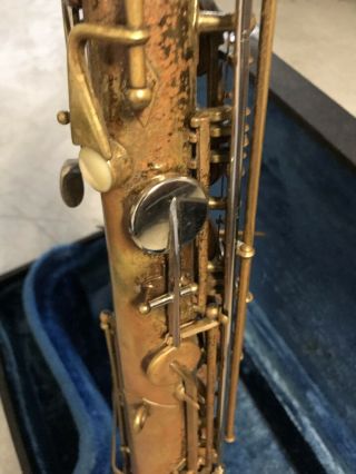 Vintage Buescher Aristocrat Tenor Saxophone missing neck 8