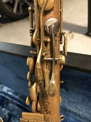 Vintage Buescher Aristocrat Tenor Saxophone missing neck 9