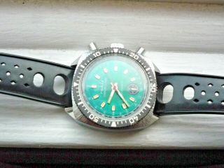 Vintage Mechanical Chronograph Ruhla Antimagnetic Wrist Watch 1970 ' s 2