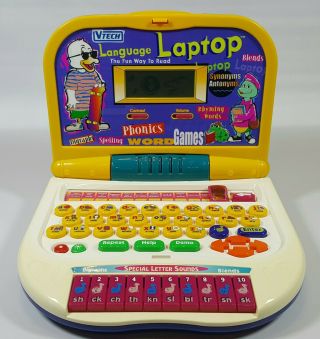 Vintage Vtech Language Laptop Little Smart Learning Computer Phonics Word Games