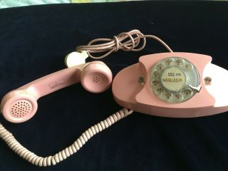 Vintage Pink Princess Rotary Phone Northern Electric Retro Pink Phone 1960s