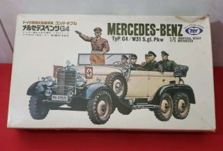 Rare 1/35 Motorized Hitler Mercedes Benz Staff Car Typ.  G4/w31 S.  Gl.  Pkw Ww2 Vtg