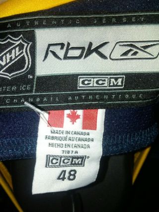Official BUFFALO SABRES Vtg 30 MILLER NHL RBK CCM Hockey Jersey Size 48 EUC 4