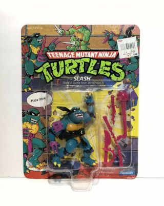 1990 Vintage Tmnt Teenage Mutant Ninja Turtles Slash Rare Unpunched Playmates