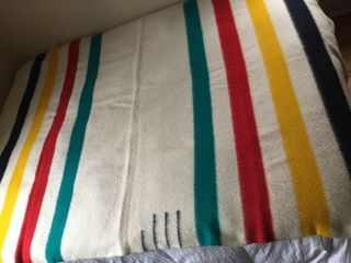 Vintage Trapper Point Blanket Multi Color Stripe