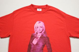 Sz M Vtg 2001 The Britney Spears Tour Pop Music Big Print Concert Cities T - Shirt