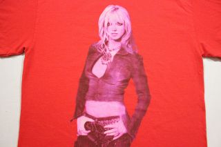 Sz M Vtg 2001 THE BRITNEY SPEARS TOUR Pop Music Big Print Concert Cities T - Shirt 3