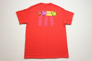 Sz M Vtg 2001 THE BRITNEY SPEARS TOUR Pop Music Big Print Concert Cities T - Shirt 5