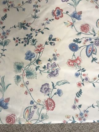 Laura Ashley Chinese Silk Pattern Vintage Fabric Chintz 1989 16,  Yards