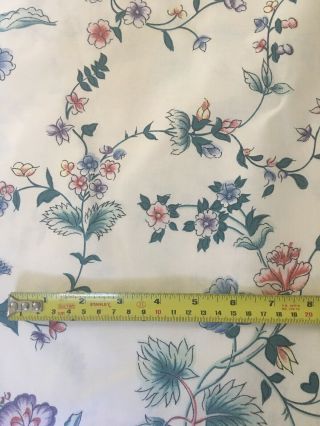 LAURA ASHLEY Chinese Silk Pattern Vintage Fabric Chintz 1989 16,  Yards 4