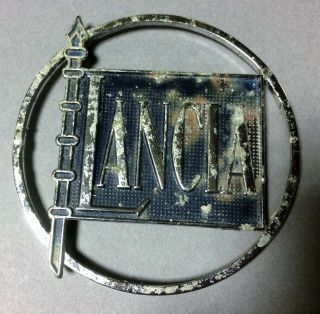Lancia Stratos Fulvia Vintage Steel Metal Emblem Logo Crest Stemma Fregio Car