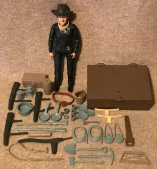 Vintage American Character Bonanza Outlaw Action Figure With Accessories - Usa
