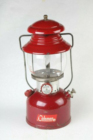 7 Vintage Coleman Camping Lantern 200a,  " 1961 - 12 ",  Burgundy Very Collectable