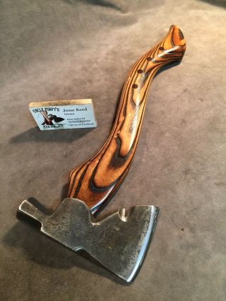 Vintage Plumb Carpenters Axe Hatchet Hammer Polished Custom Jesse Reed Handle