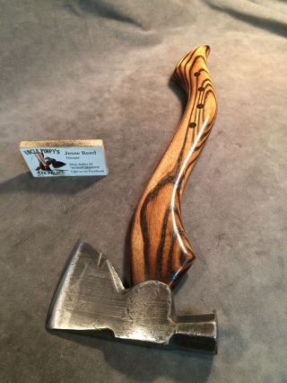 Vintage Plumb carpenters axe hatchet hammer POLISHED custom JESSE REED handle 2