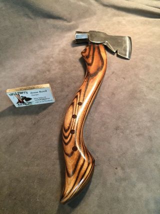 Vintage Plumb carpenters axe hatchet hammer POLISHED custom JESSE REED handle 6