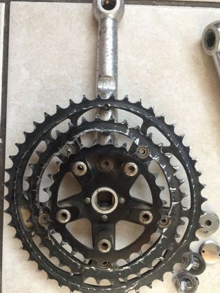 Cook Bros Racing Dog Bone Crankset Crank Old School BMX Vintage MTB 180mm USA 7