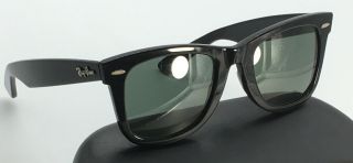 Vintage Bausch & Lomb Ray Ban Sunglasses Usa Wayfarer 5022 Black 50mm Atomic B&l