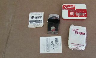 Vintage Scripto Vu Lighter Imperial Refineries Gas Oil