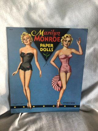 Vintage 1953 Authorized Edition Marilyn Monroe Saalfield Uncut Paper Doll